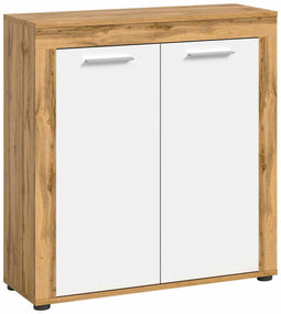 Furnilux Jam - Highboard - Tijdloos design - Wit eiken - 35x80x88cm