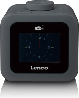 Lenco CR-620 - Wekkerradio - DAB+ FM - Kleur Grijs