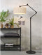 it's about RoMi Vloerlamp Amsterdam - Zwart/Naturel - 70x47x190cm - Bohemian,Scandinavisch - Staande lamp voor Woonkamer - Slaapkamer
