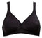 Triumph Elegant Cotton N - Beugelloze beha - Bloemmotief - Zwart - Maat B80