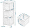 Eugad Smalle Bamboe Badkamerkast met 3 Uitneembare Lades - Natuurlijk Bamboe - 30 x 30 x 90 cm