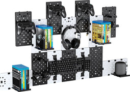 Opbergsysteem voor game controllers console kabels headset en games