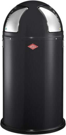 Wesco Prullenbak push two zwart