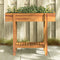 vidaXL - Plantenbak - verhoogd - 90x30x75 - cm - massief - acaciahout