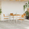 vidaXL - Stapelbare - Ligstoelen - 4 - stuks - Massief - Teakhout - en - Rvs