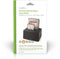 Nedis HDDUDB3210BK - Dual-bay dockingstation - 2,5