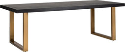 Richmond Dining table Watson 230 with brushed gold u-leg