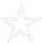 Luca Lighting Ster Hangend met Warm Witte LED Verlichting - Ø56 cm - Metaal - Wit
