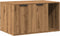 vidaXL - Kattenbakkast - 80x50x45 - cm - bewerkt - hout - artisanaal - eikenkleurig