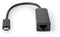 Nedis CCGP64952BK02 - USB-C naar RJ45 Adapter - 20cm - Zwart