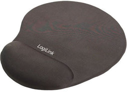 LogiLink Muismat - Silicone Gel Handsteun - 230mm x 204mm - Zwart