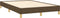 vidaXL - Bedframe - zonder - matras - 120x190 - cm - stof - donkerbruin