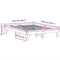 vidaXL - Bed - met - matras - massief - grenenhout - wasbruin - 140x190 - cm