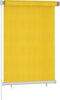 vidaXL - Rolgordijn - voor - buiten - 100x140 - cm - HDPE - geel