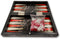 Kleine Backgammon koffer zwart/wit - Maat S 25cm - Merk Yenigün Tavla - reisversie