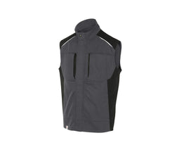 KBLER vest Activiq antraciet/zwart maat XL: 65% PE/35% BW