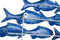 Wanddecoratie Home ESPRIT Mediterrane Vissen 89 x 10 x 65 cm
