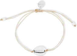 Scmyk BG-264 - Koordarmband - Verstelbaar met macrame sluiting - Zilverkleurig