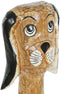 Decoratieve figuren DKD Home Decor Wit Bruin Hond Tropisch 80 cm 16 x 9 x 100 cm
