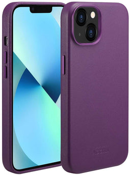 Accezz iPhone 13 - MagSafe Leather Backcover - Echt leer - Paars