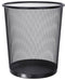 BRASQ 2x Papierbak Rond - 12 Liter - Geperforeerd - Zwart