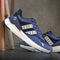 Q1905 Sneaker - Lage sneaker - Suède en nylon - Denimblauw/Donkerblauw/Offwhite