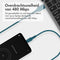 iMoshion Kabel - USB C naar USB A Kabel - 1 meter - Snellader & Datasynchronisatie - Oplaadkabel - Stevig gevlochten materiaal - Donkerblauw