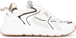 PS Poelman CIBEL - Dames sneakers - Pony furry dalmatiër print - Wit