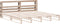 vidaXL - Hoofdbord - met - schappen - 180 - cm - massief - grenenhout