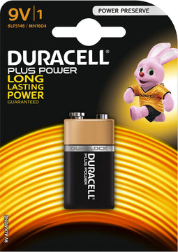 Duracell Plus Power - 9V - Alkaline batterij - Multi-color