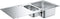 GROHE K500 - Roestvrijstalen spoelbak - 18,5 cm diep - Geborsteld RVS