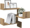 vidaXL - Hoekwandschappen - 2 - st - 40x40x49,5 - cm - hout - artisanaal - eiken