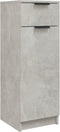 vidaXL - Badkamerkast - 32x34x90 - cm - bewerkt - hout - betongrijs