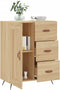 vidaXL - Dressoir - 69,5x34x90 - cm - bewerkt - hout - sonoma - eikenkleurig