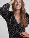PIECES PCKAM LS Wikkeljurk - V-Hals - Lange mouwen - Glitterdetail - Maat S