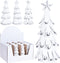 Kerstboom 16 cm wit 3 assorti