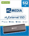Verbatim MyExternal 512GB - Externe SSD - USB-C 3.2 Gen 2 520MB/s Grijs