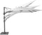 Platinum Challenger T² - Zweefparasol - 300x300 cm - Dubbel Kantelbaar - 360° Draaibaar - Wit - 96% UV protectie