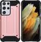 iMoshion Hoesje Geschikt voor Samsung Galaxy S21 Ultra Hoesje - iMoshion Rugged Xtreme Backcover - Rosé