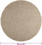 vidaXL - Vloerkleed - ZIZUR - beige - binnen - en - buiten - Ø - 160 - cm - jute - look