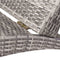 vidaXL - Ligbed - inklapbaar - met - kussen - poly - rattan - grijs