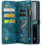 Caseme Geschikt voor iPhone 16 hoesje - Vintage 2 in 1 portemonnee - Blauw