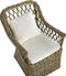 Beliani MAROS - Tuinstoel set van 2 - Beige - Rotan