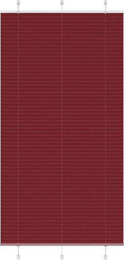 vidaXL - Plissé - rolgordijn - 110x200cm - stofbreedte - 109,4cm - bordeauxrood