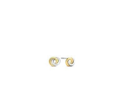 TI SENTO Dames Oorbellen - 925 zilver - Zilver geel verguld - 7784SY