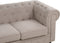 CHESTERFIELD - Chesterfield driezitsbank - Taupe - Polyester