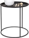 WOOOD Ivar Bijzettafel M - Metaal - Zwart - 43x40x40