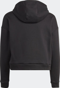 adidas Sportswear Hooded Fleece Trainingspak - Kinderen - Zwart- 164