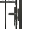 vidaXL - Poort - met - gebogen - bovenkant - 100x125 - cm - staal - zwart