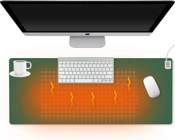 StefanFrancis - Infrarood bureau-onderlegger - 3 warmtestanden - Zwart 80x40 cm